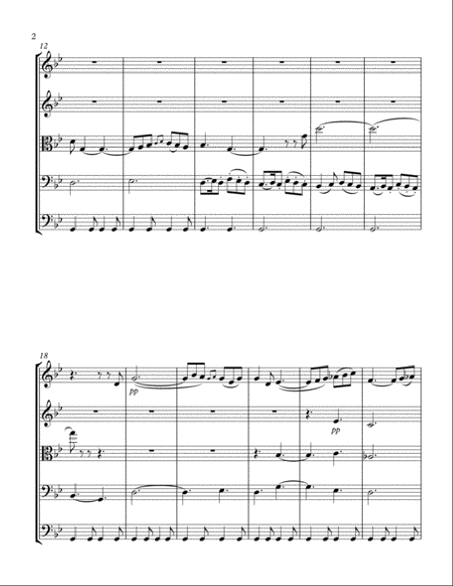 Il Vecchio Castello String Quintet Moussorgsky String Quartet scores gallery preview page 2