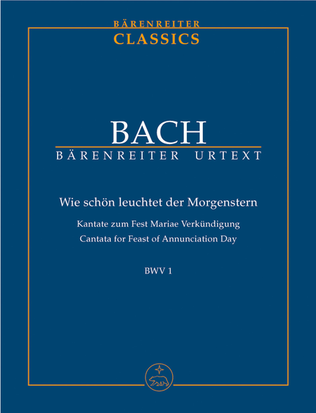 Book cover for Wie schon leuchtet der Morgenstern BWV 1