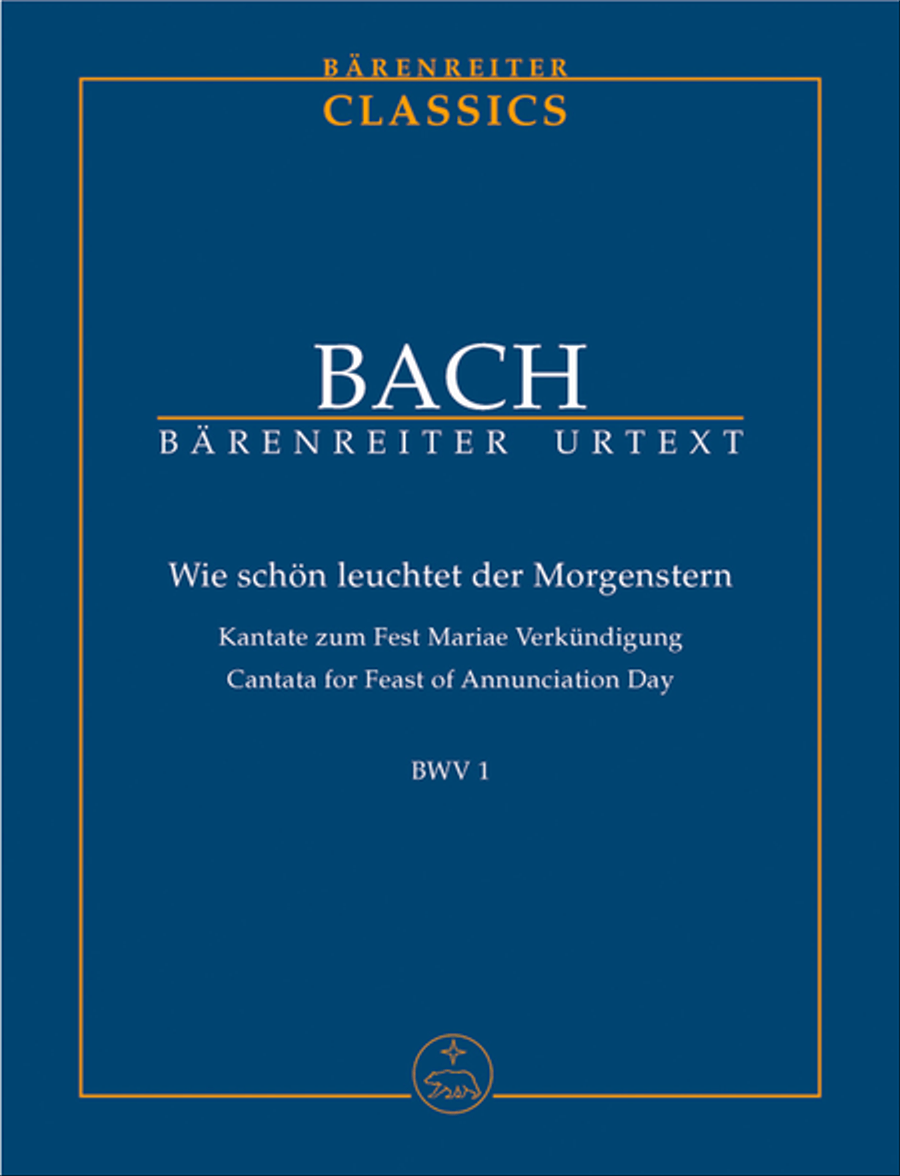 Book cover for Wie schon leuchtet der Morgenstern BWV 1