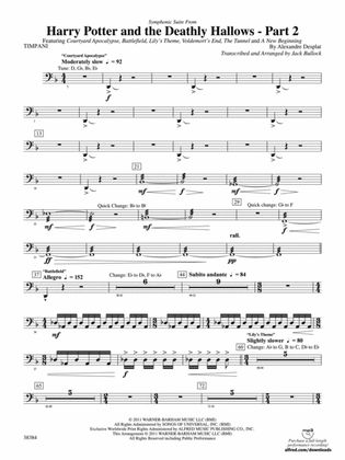 Harry Potter and the Deathly Hallows, Part 2, Symphonic Suite from: Timpani