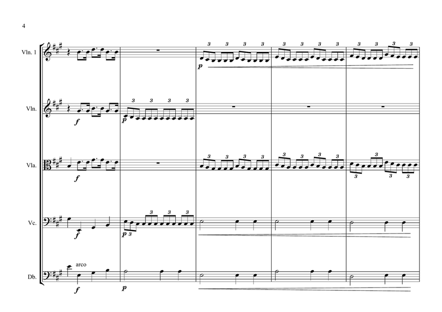 Argentinian National Anthem for String Orchestra (World National Anthem Series) String Quartet scores gallery preview page 4