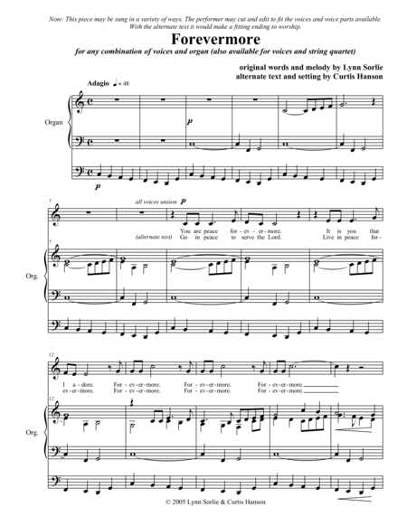 Forevermore (SATB with organ) image number null
