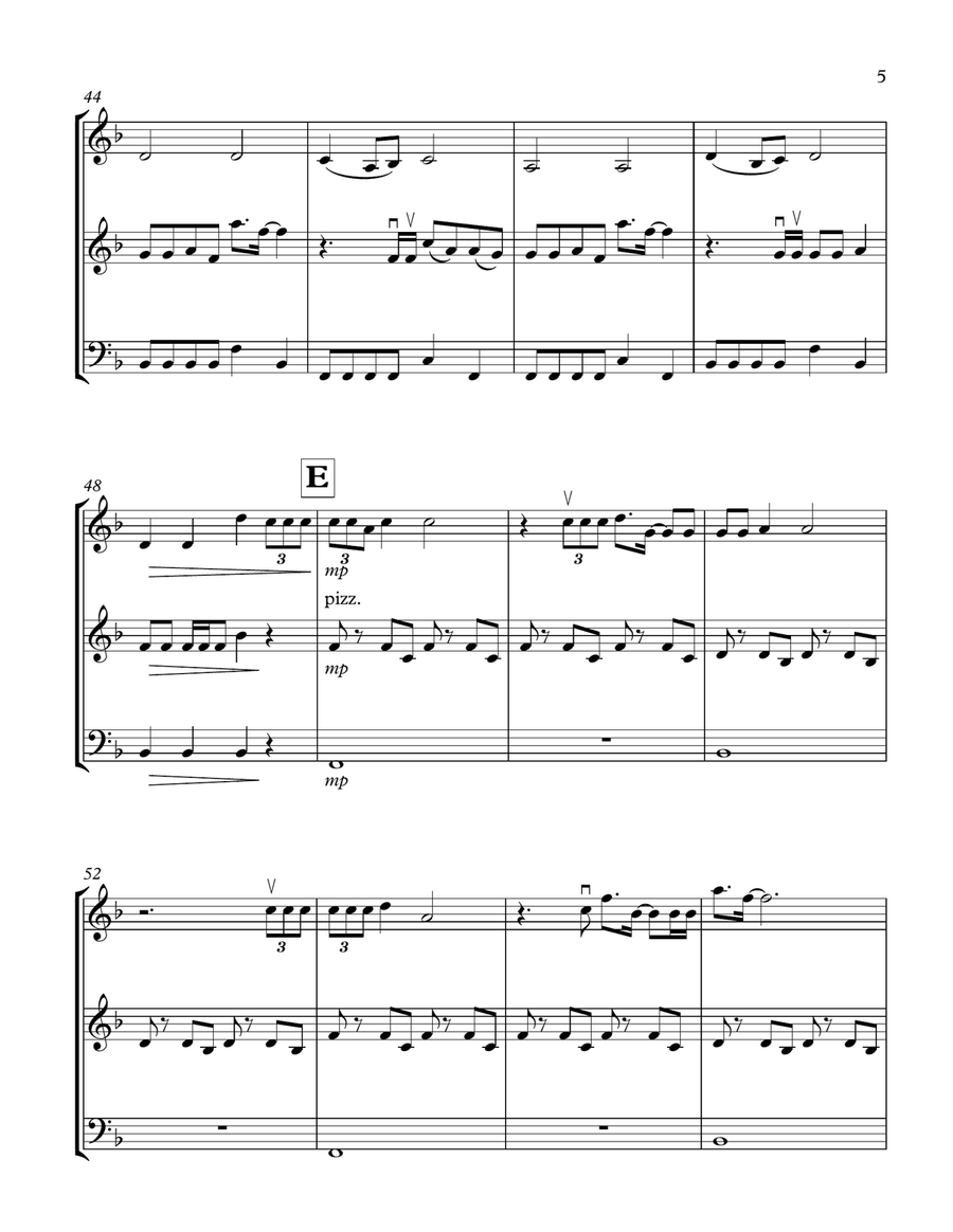 Love. String Trio scores gallery preview page 5
