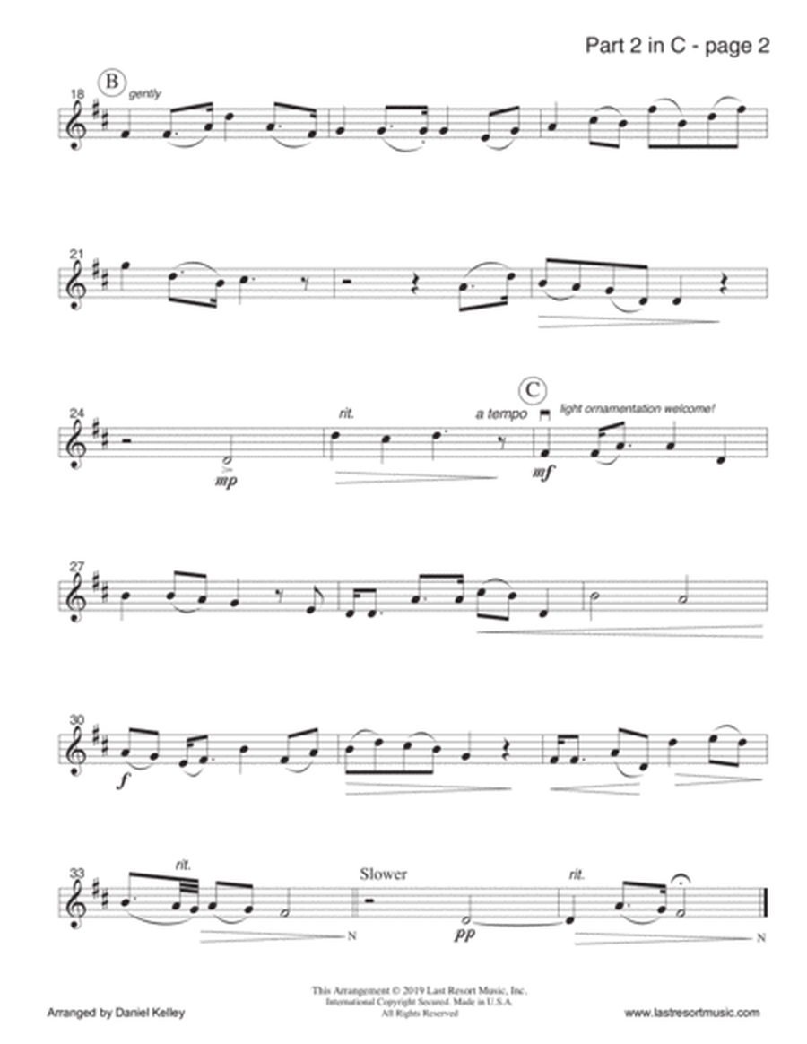 Loch Lomond for String Quartet (or Mixed Quartet) Music for Four image number null