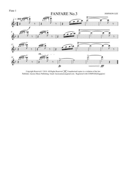 Fanfare No. 3 - Symphonic Band image number null
