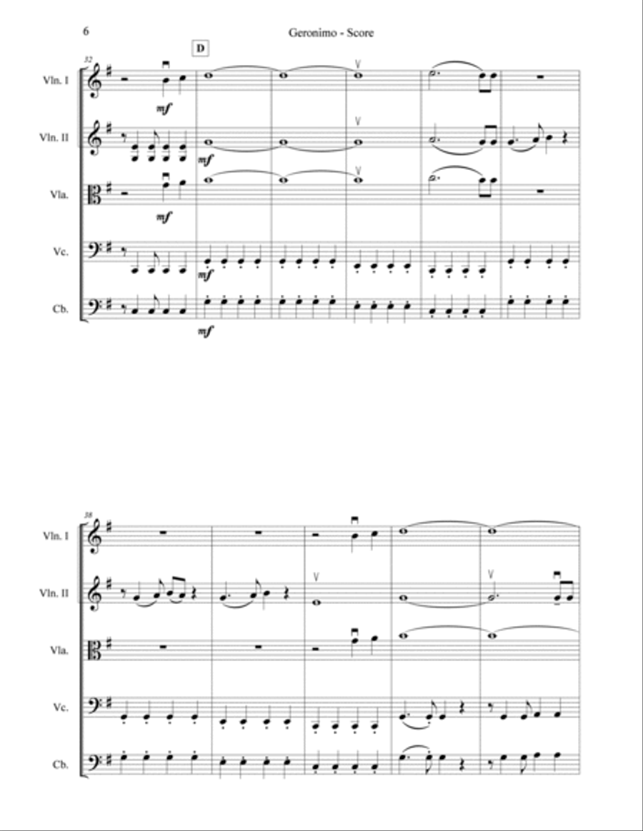 Geronimo Geronimo String Orchestra scores gallery preview page 6