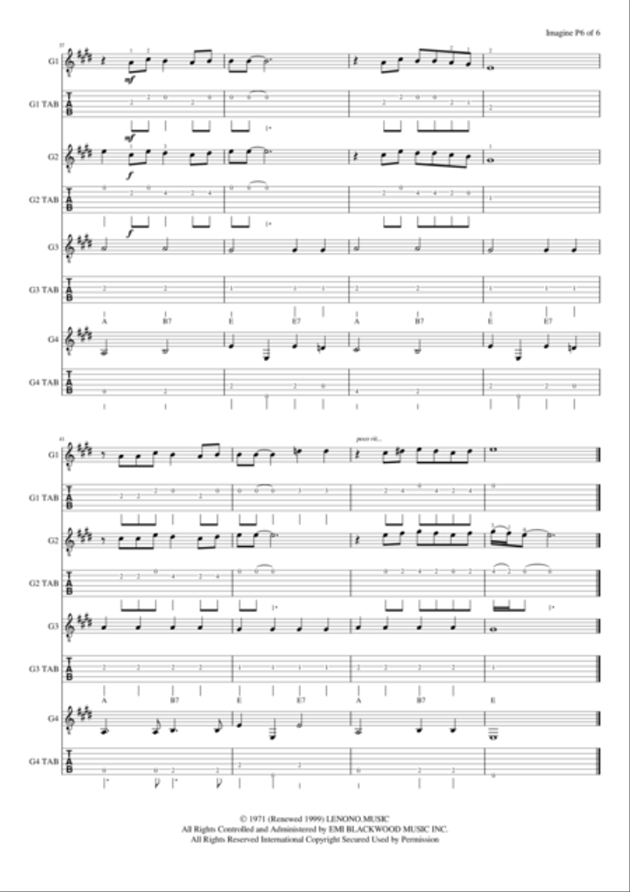 Imagine Guitar Ensemble scores gallery preview page 6