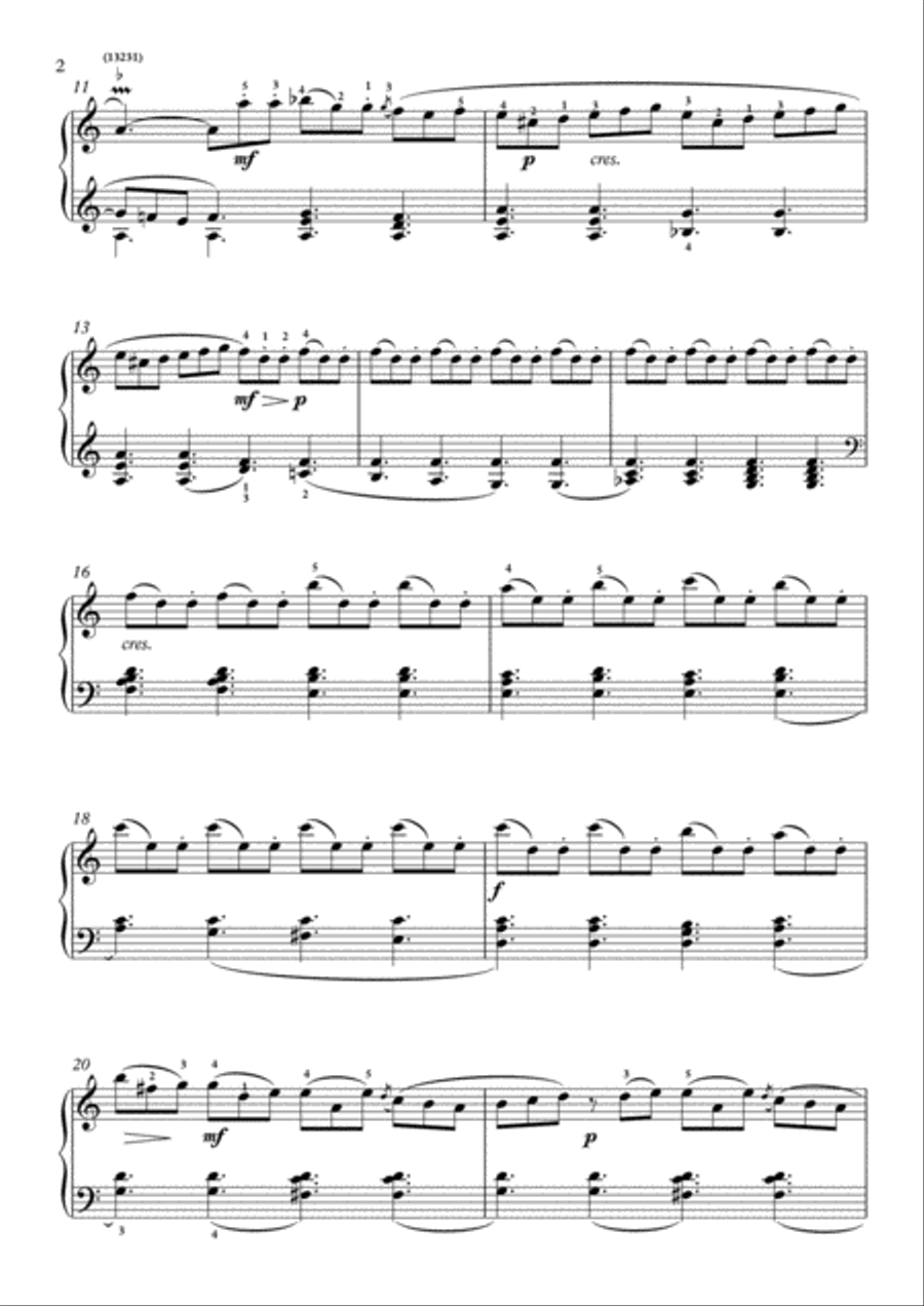 Scarlatti-Sonata in C-Major L.253 K.199(piano) Piano Solo scores gallery preview page 3