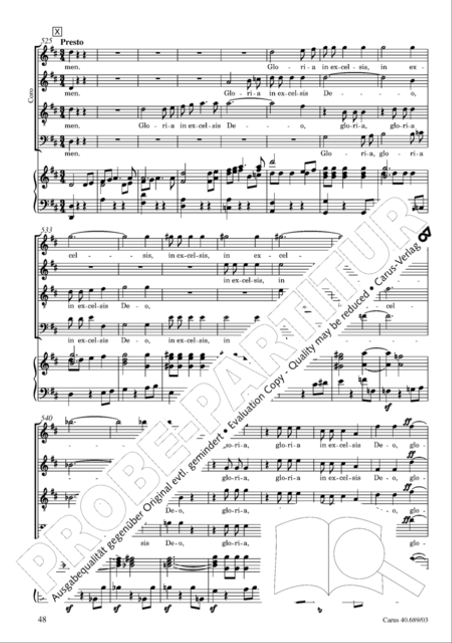 Missa solemnis Missa solemnis 4-Part scores gallery preview page 49
