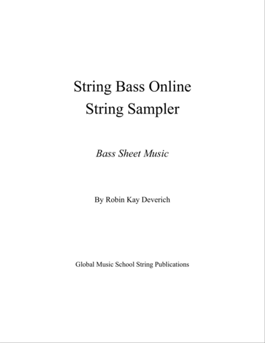 Bass and Piano String Sampler Sheet Music Double Bass scores gallery preview page 3