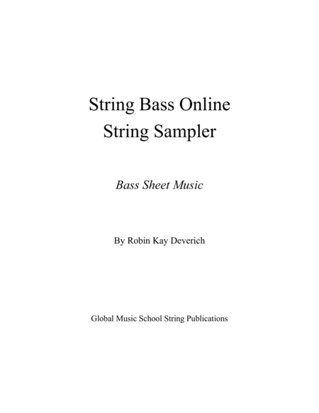 Bass and Piano String Sampler Sheet Music