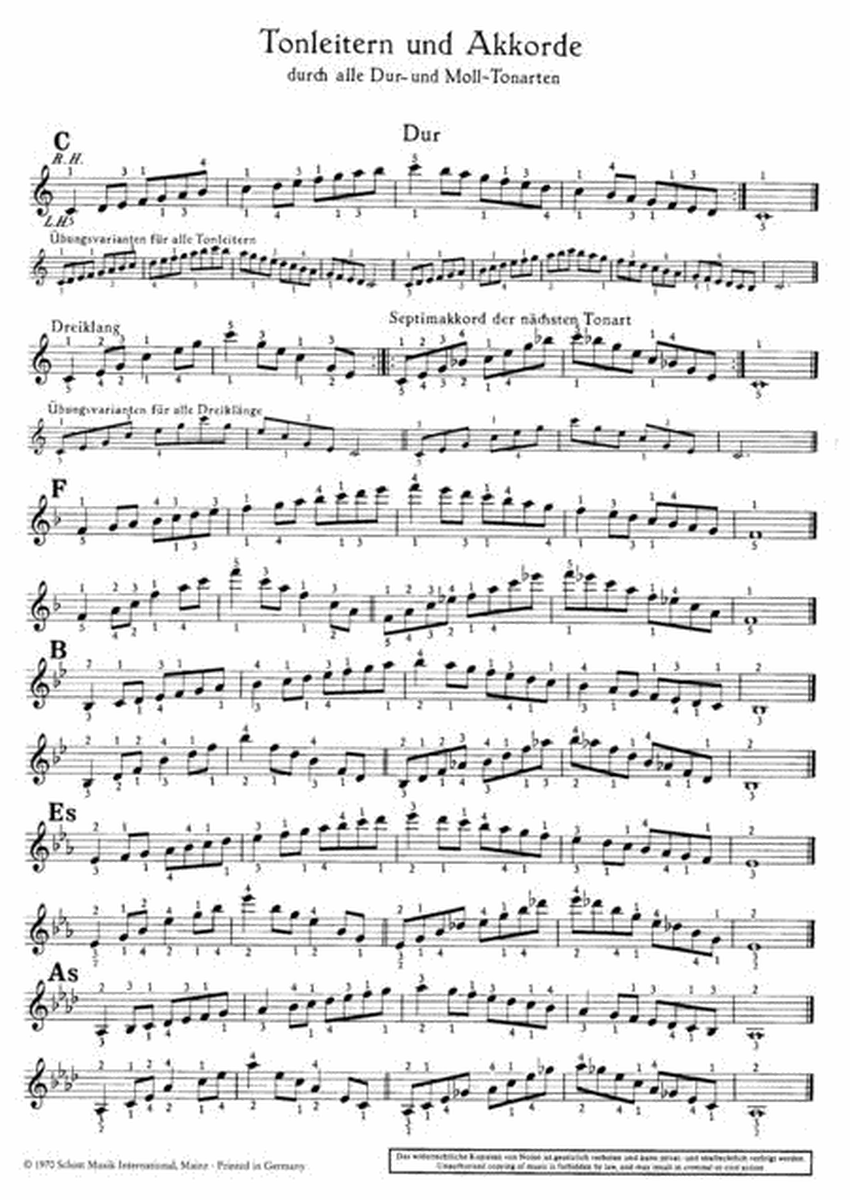 Scales and Chords (Tonleitern und Akkorde)