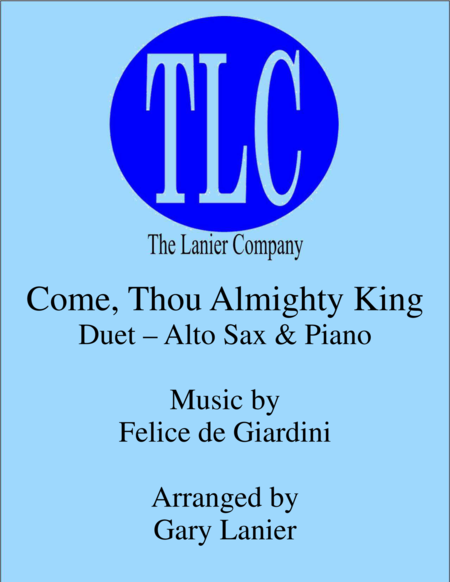 COME, THOU ALMIGHTY KING (Duet – Alto Sax and Piano/Score and Parts) image number null