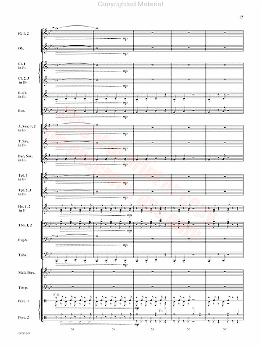 Chisholm Trail Concert Band scores gallery preview page 16
