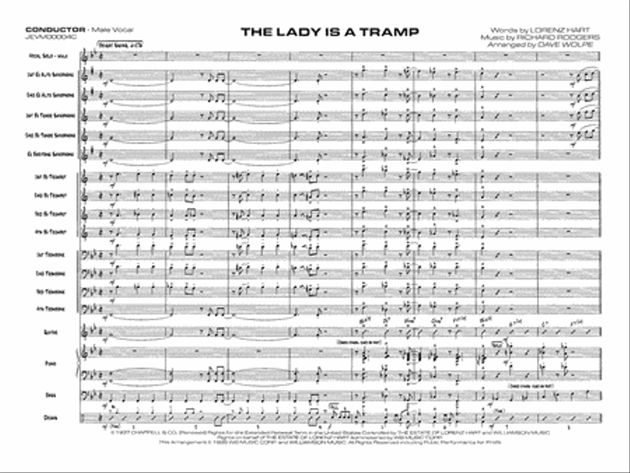 The Lady Is a Tramp The Lady Is a Tramp Jazz Ensemble scores gallery preview page 3