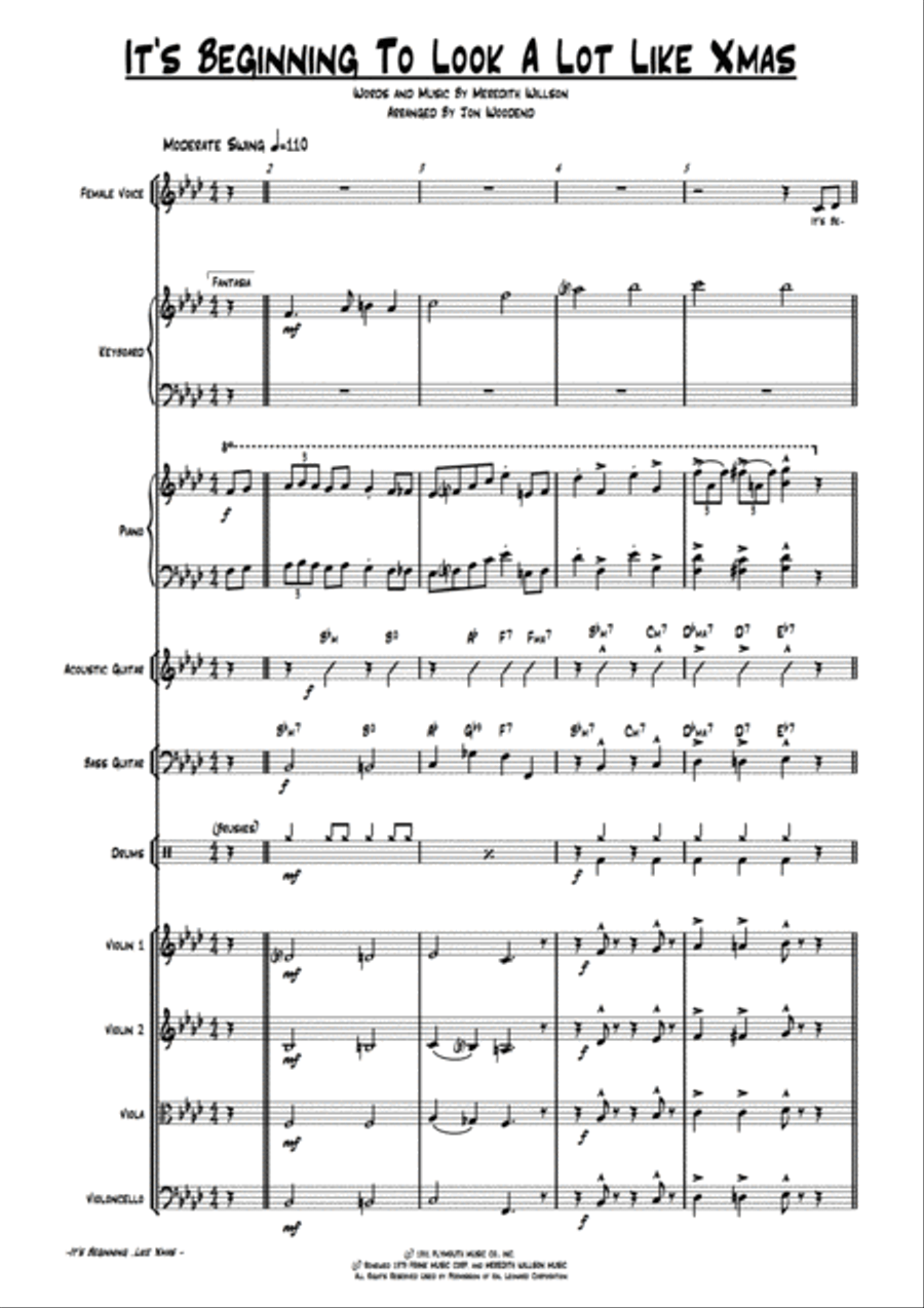 It's Beginning To Look Like Christmas Chamber Orchestra scores gallery preview page 4