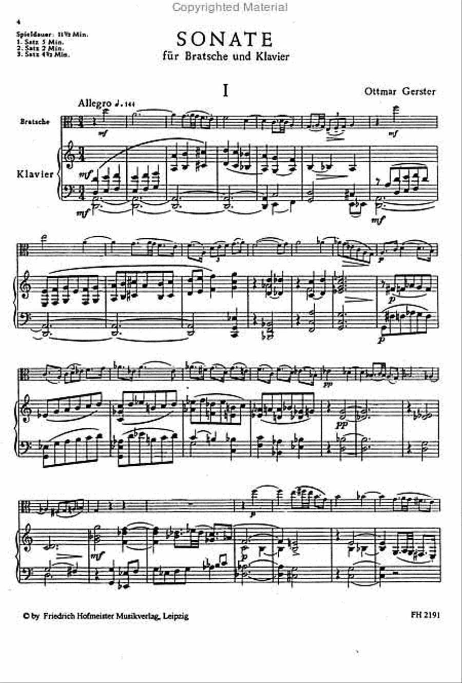 Sonate Viola scores gallery preview page 2