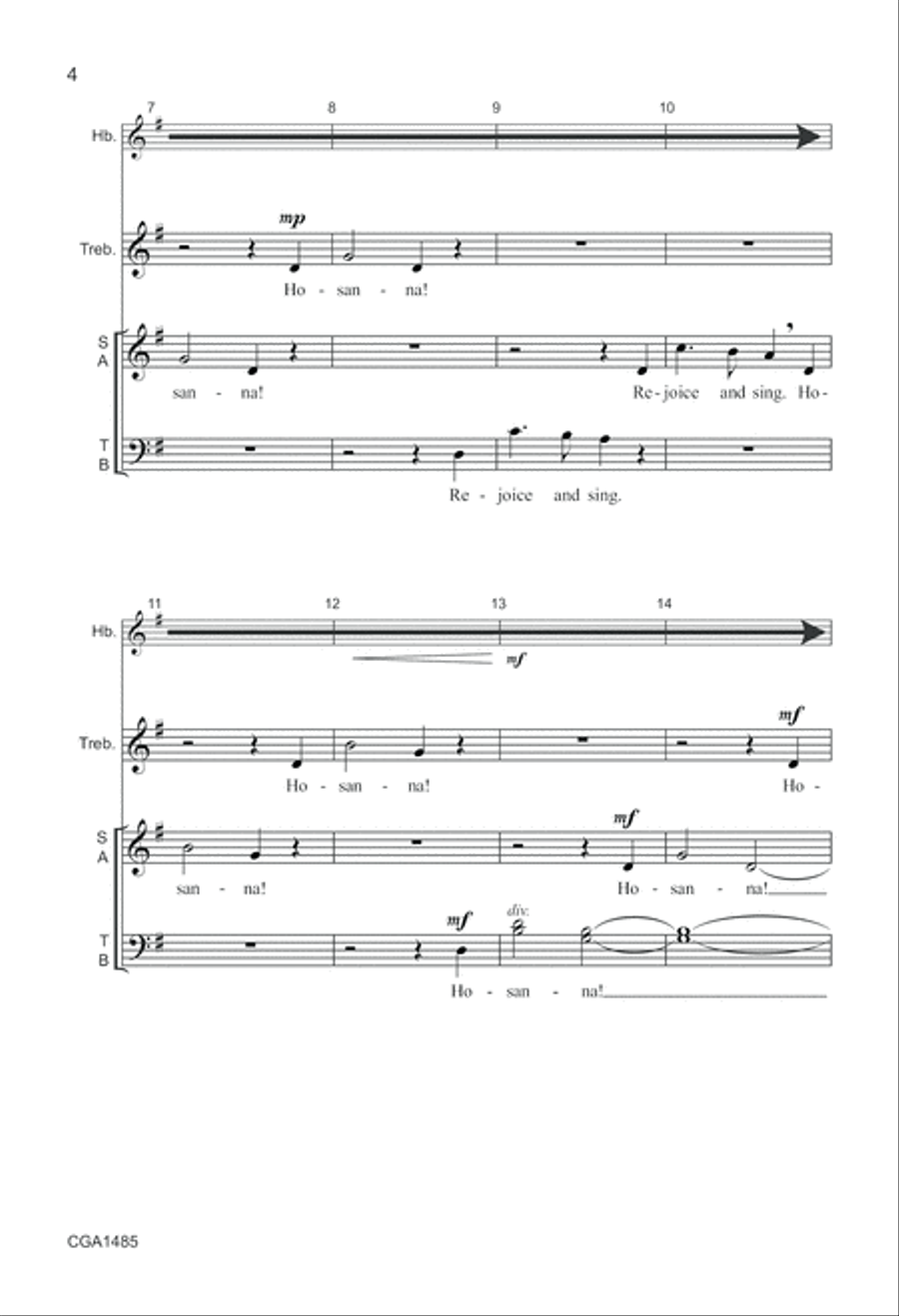 Antiphonal Processional 4-Part scores gallery preview page 4