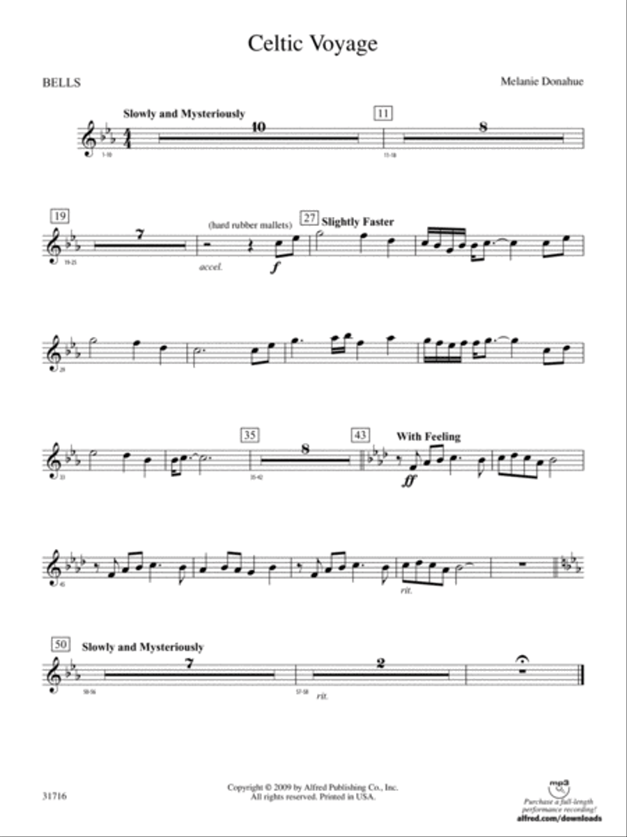 Celtic Voyage: Bells Celtic Voyage: Bells Concert Band scores gallery preview page 1