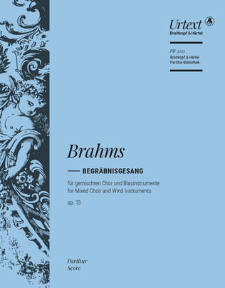 Book cover for Begrabnisgesang Op. 13