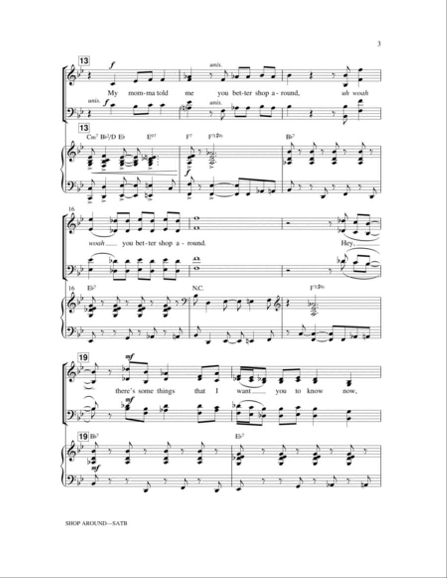 Shop Around Shop Around 4-Part scores gallery preview page 3