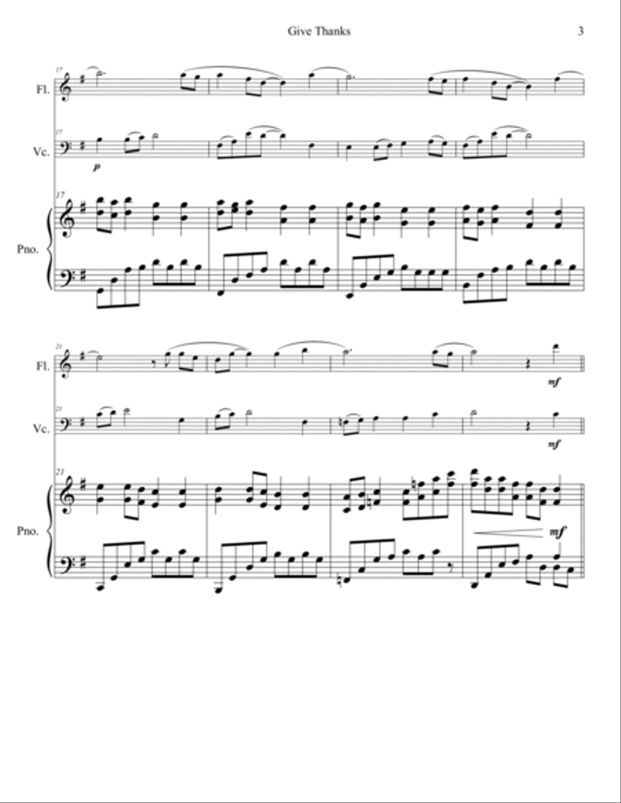 Give Thanks Flute scores gallery preview page 4