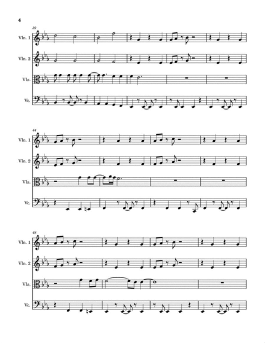 Valerie String Quartet scores gallery preview page 4