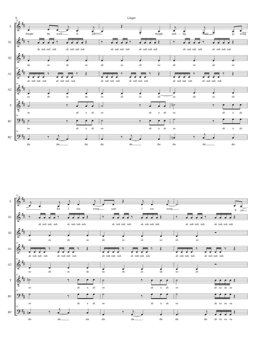 Linger Linger Divisi scores gallery preview page 6