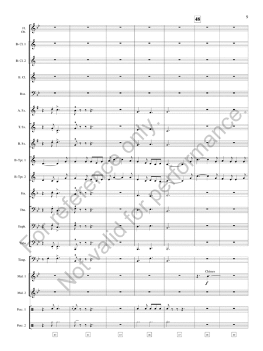Legend of the Silver Knight Concert Band scores gallery preview page 10