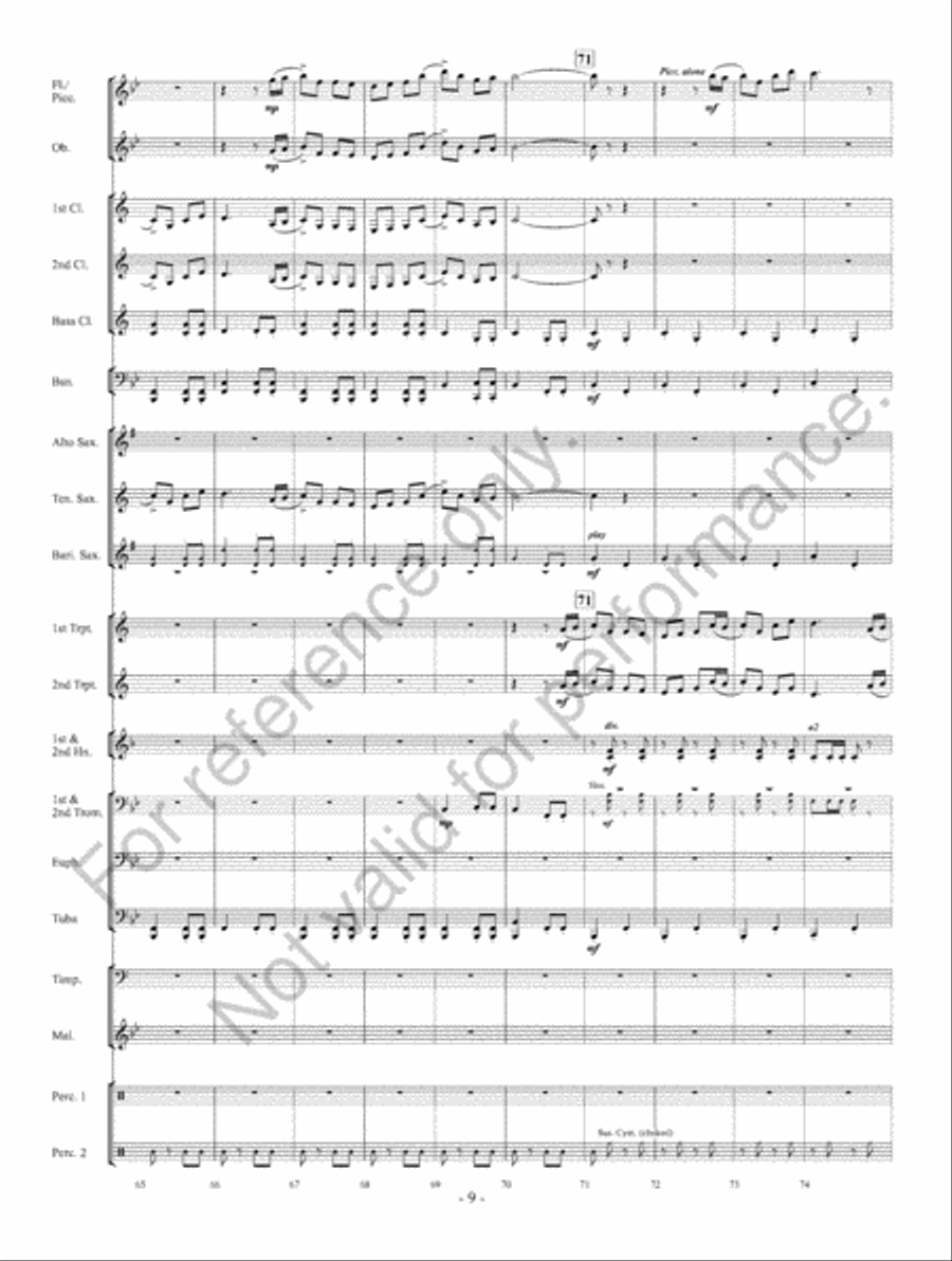 A Pirate's Tale A Pirate's Tale Concert Band scores gallery preview page 10