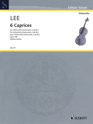 Book cover for 6 Caprices, Op. 109