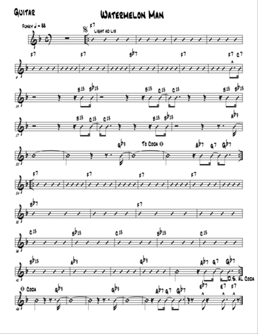 Watermelon Man Jazz Ensemble scores gallery preview page 4