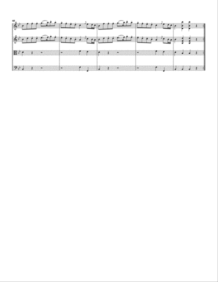Divertimento, K.137 (original version for string quartet) Small Ensemble scores gallery preview page 6