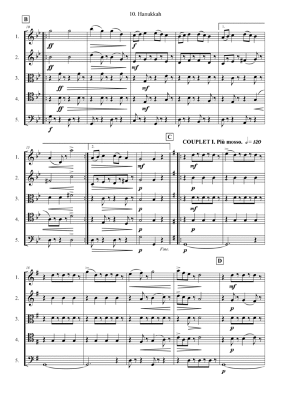 Hanukkah School and Community scores gallery preview page 2