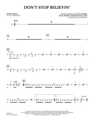 Don't Stop Believin' - Percussion 2