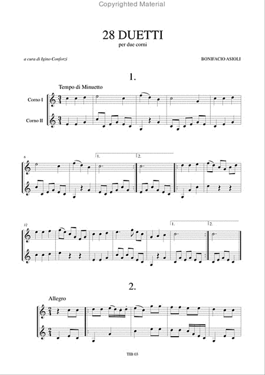 28 Duets for 2 Horns 28 Duets for 2 Horns Brass Duet scores gallery preview page 2
