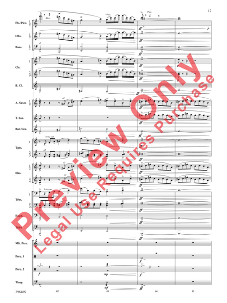 A Childhood Remembered Concert Band scores gallery preview page 17