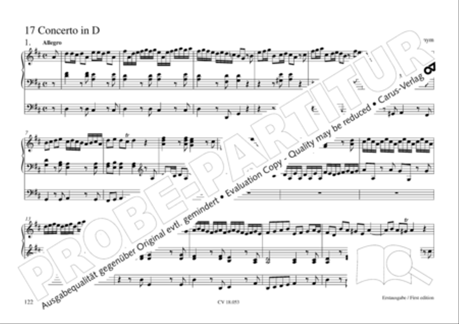 Das Husumer Orgelbuch von 1758 Organ Solo scores gallery preview page 123