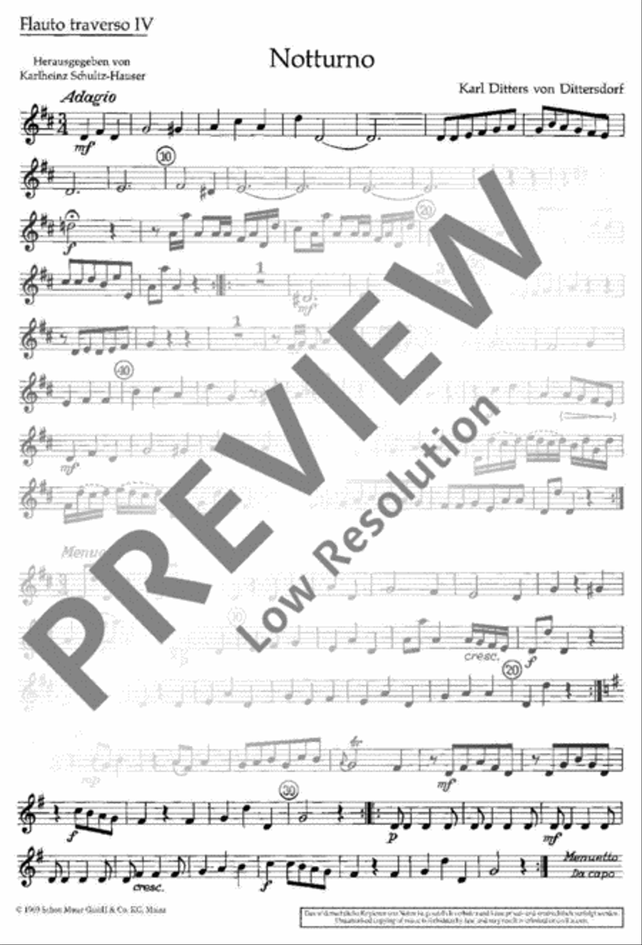 Notturno Notturno Flute scores gallery preview page 12