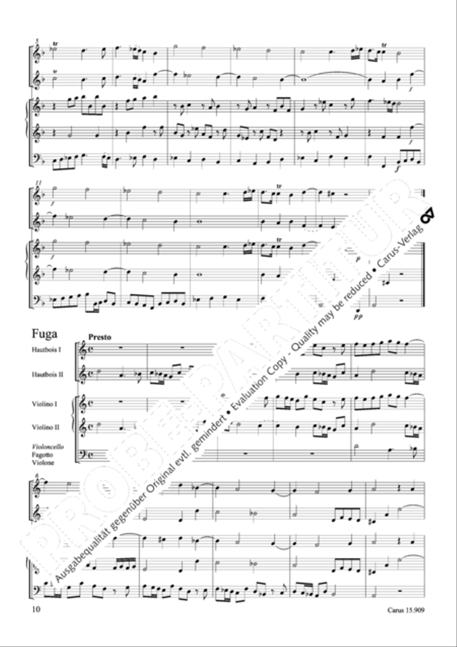 Ouverture in d Oboe scores gallery preview page 11