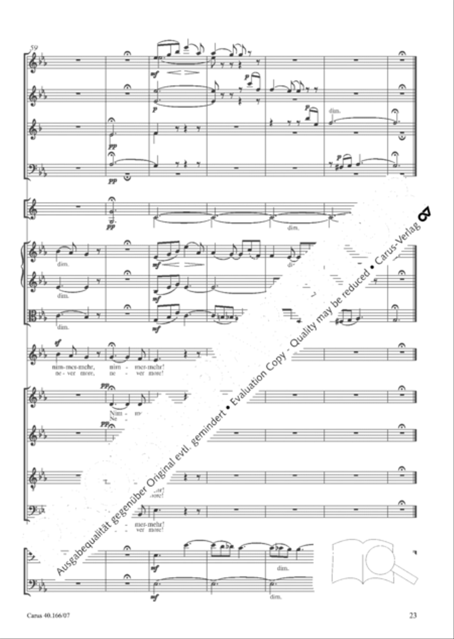 Hymn; Three sacred songs; fugue (Hymne; Drei geistliche Lieder und Fuge) Orchestra scores gallery preview page 24