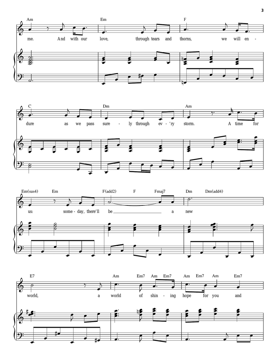 A Time For Us (Love Theme) Piano, Vocal scores gallery preview page 3