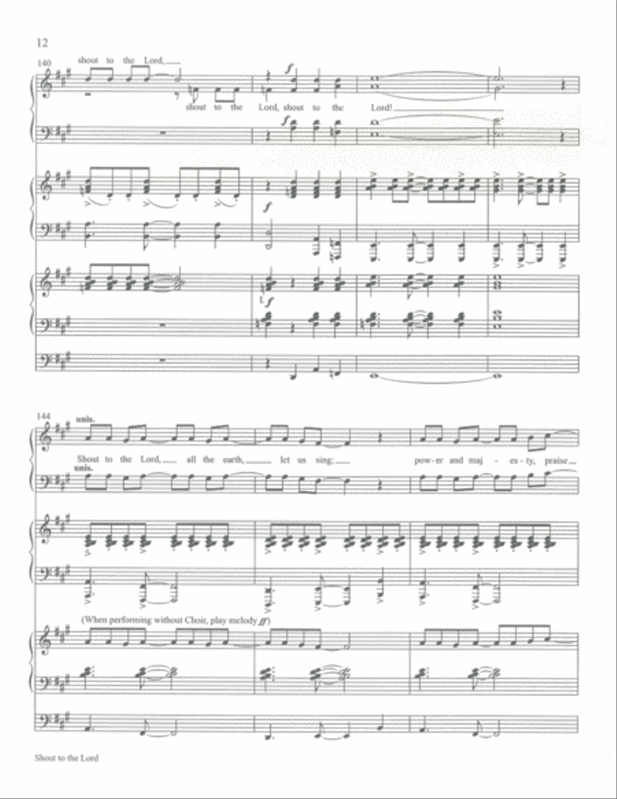 Shout to the Lord Organ scores gallery preview page 13
