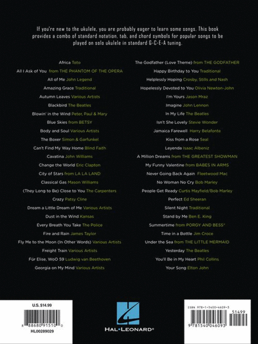 First 50 Songs You Should Play on Solo Ukulele Ukulele scores gallery preview page 8