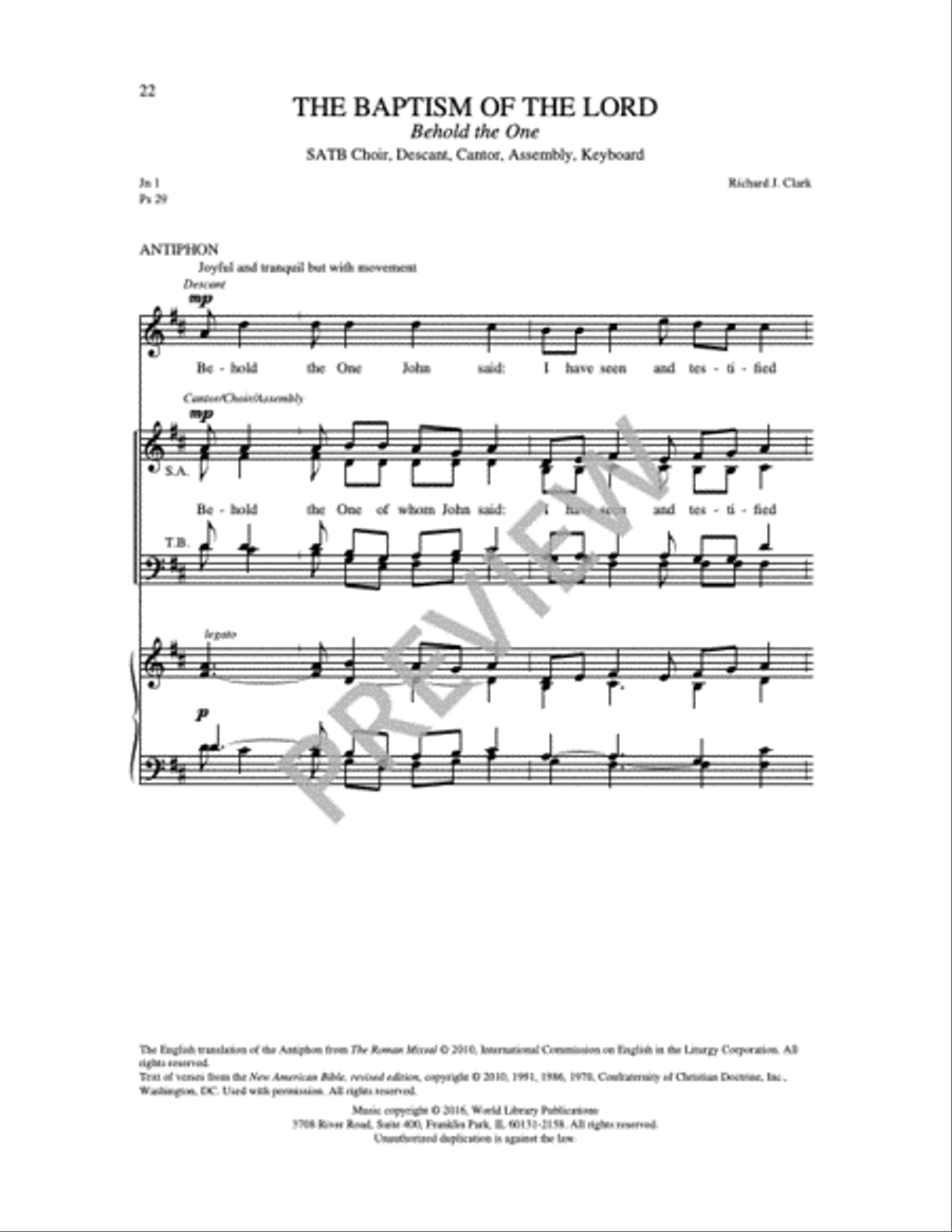 Communion Antiphons for Christmas 4-Part scores gallery preview page 21