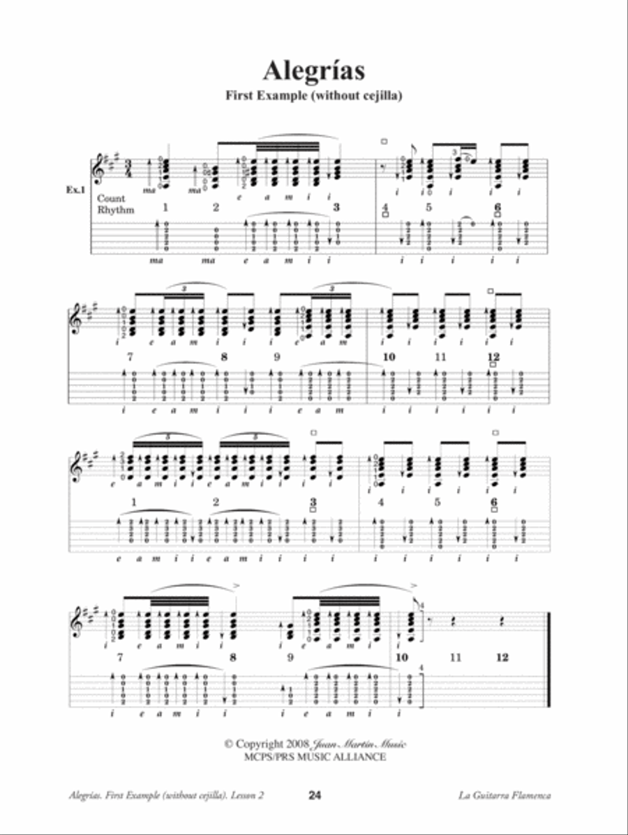 La Guitarra Flamenca (book/2 DVDs) Guitar Tablature scores gallery preview page 4