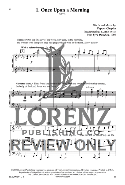 Once Upon a Morning - SATB with Performance CD image number null