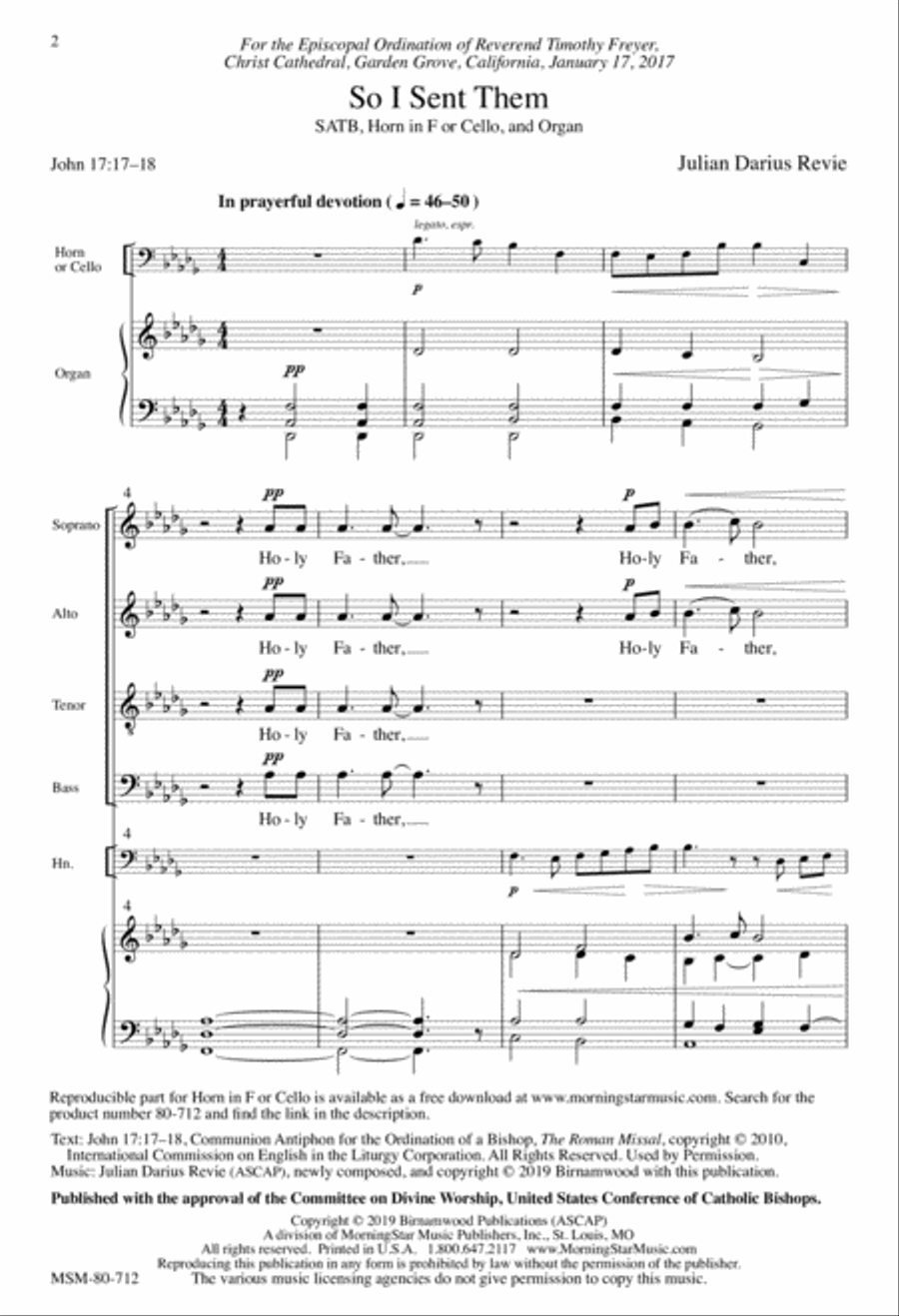 So I Sent Them So I Sent Them 4-Part scores gallery preview page 2