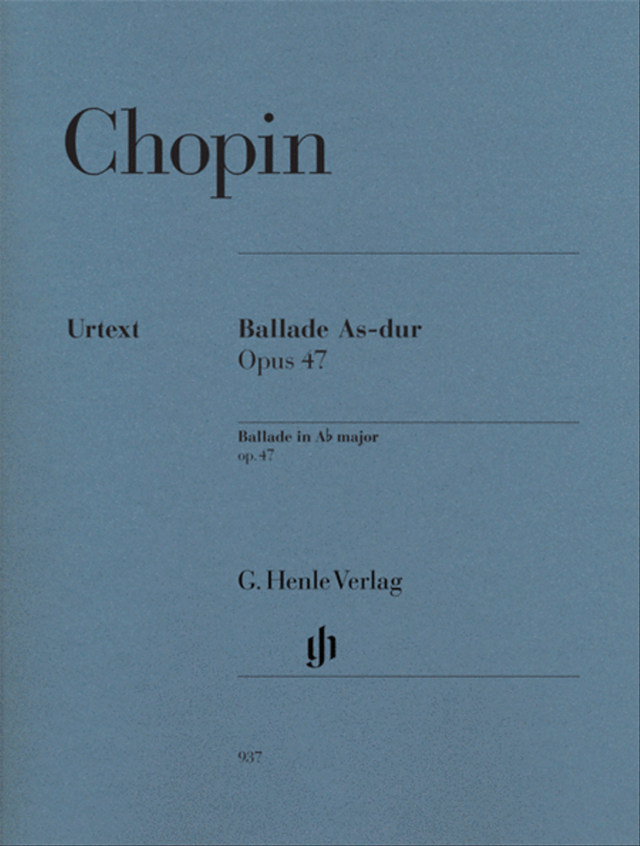 Ballade in A-flat Major, Op. 47 Piano Solo scores gallery preview page 1