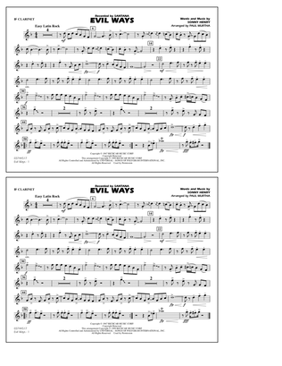 Evil Ways (arr. Paul Murtha) - Bb Clarinet